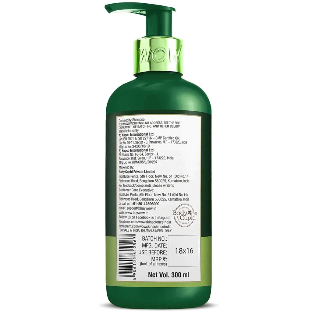 Green Tea & Tea Tree Anti Dandruff Shampoo for Dandruff, Hair Fall & Itchy Scalp