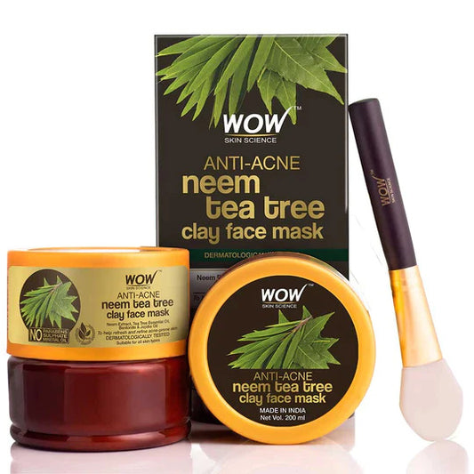 Anti-Acne Neem & Tea Tree Clay Face Mask