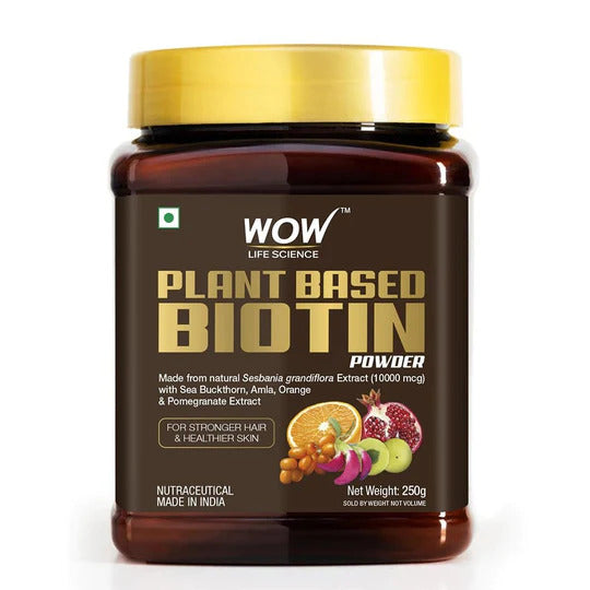 Plant-Based Biotin Powder – For Stronger Hair & Healthier Skin – 250g