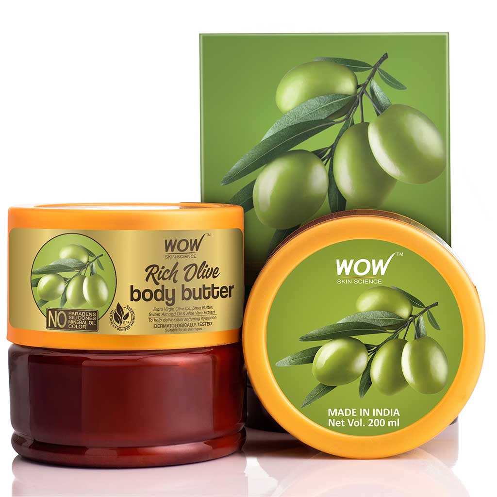 Rich Olive Body Butter - No Parabens, Silicones, Mineral Oil & Color - 200 ml