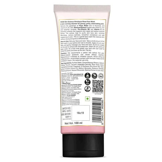 Rose Face Wash Information