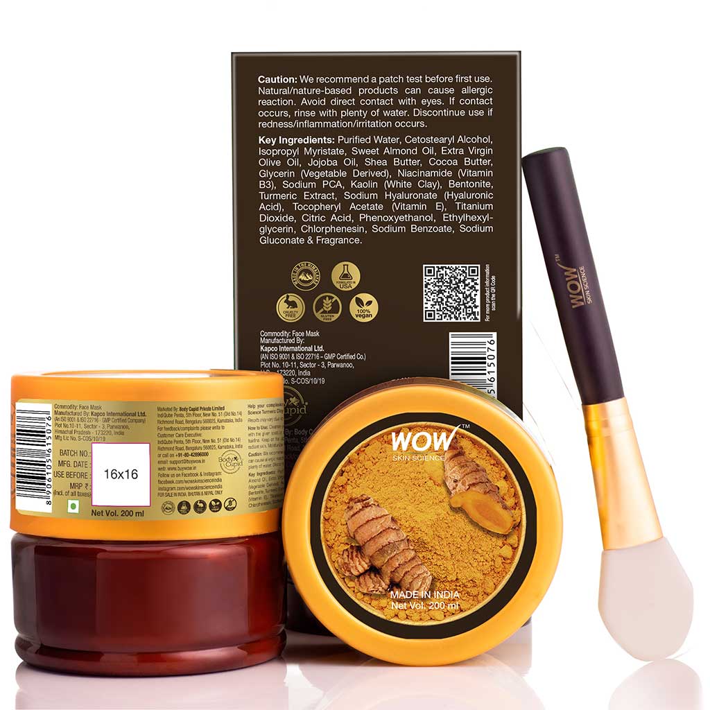 Turmeric Clay Face Mask - 200 ml