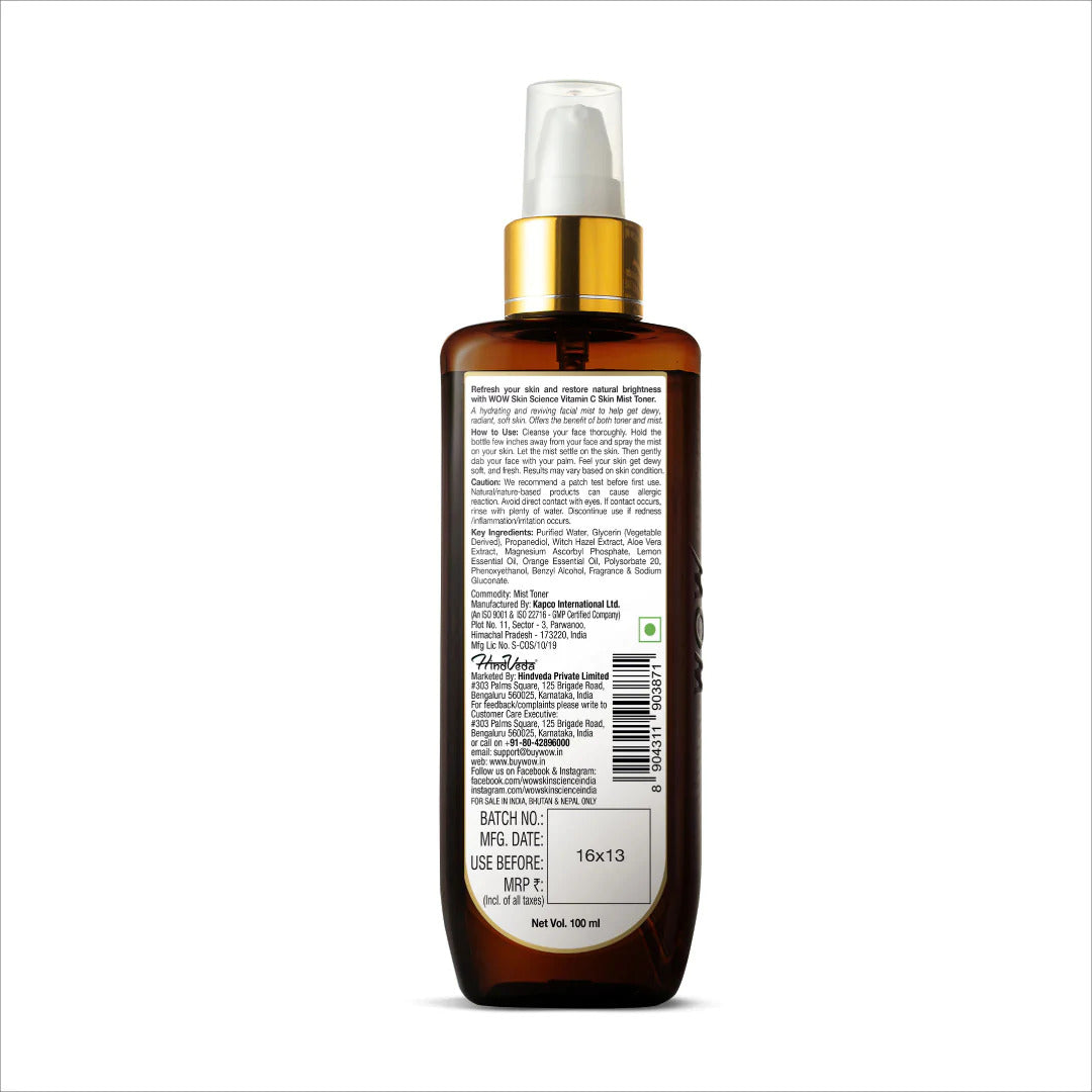 Vitamin C Skin Toner for Face - Brightens And Refreshes Your Skin - For All Skin Type